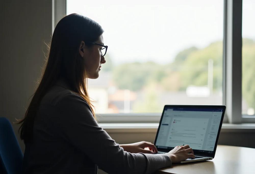 Laptop user