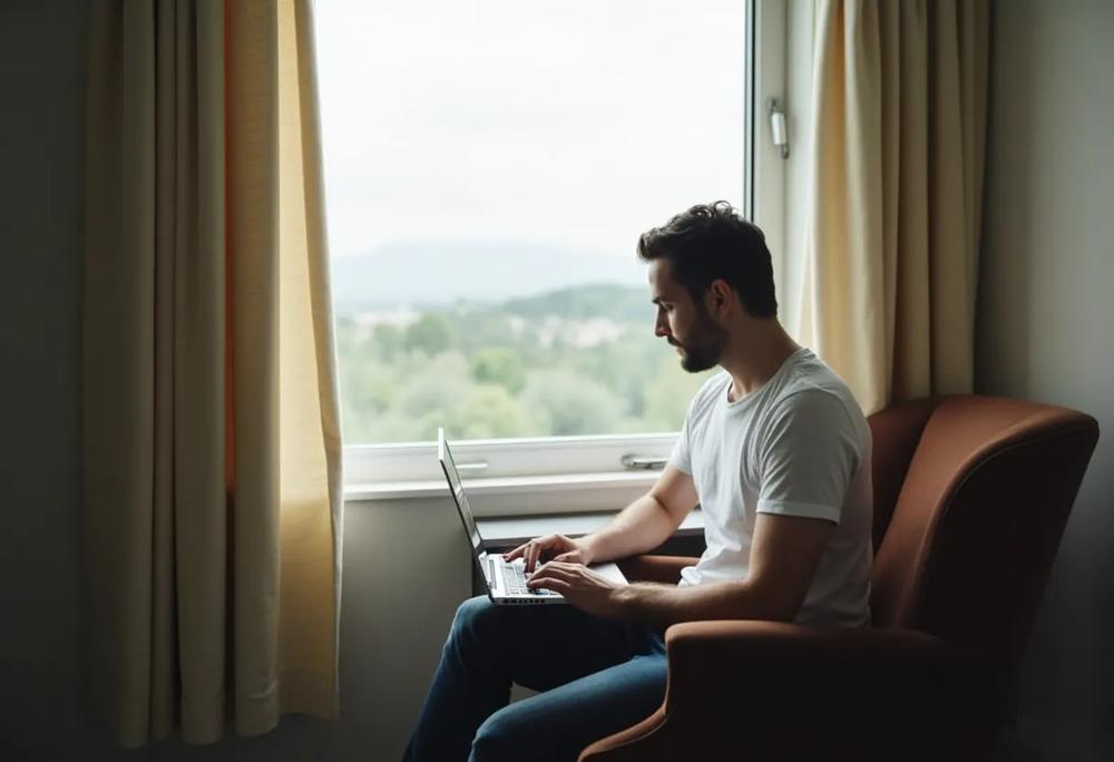 Laptop user