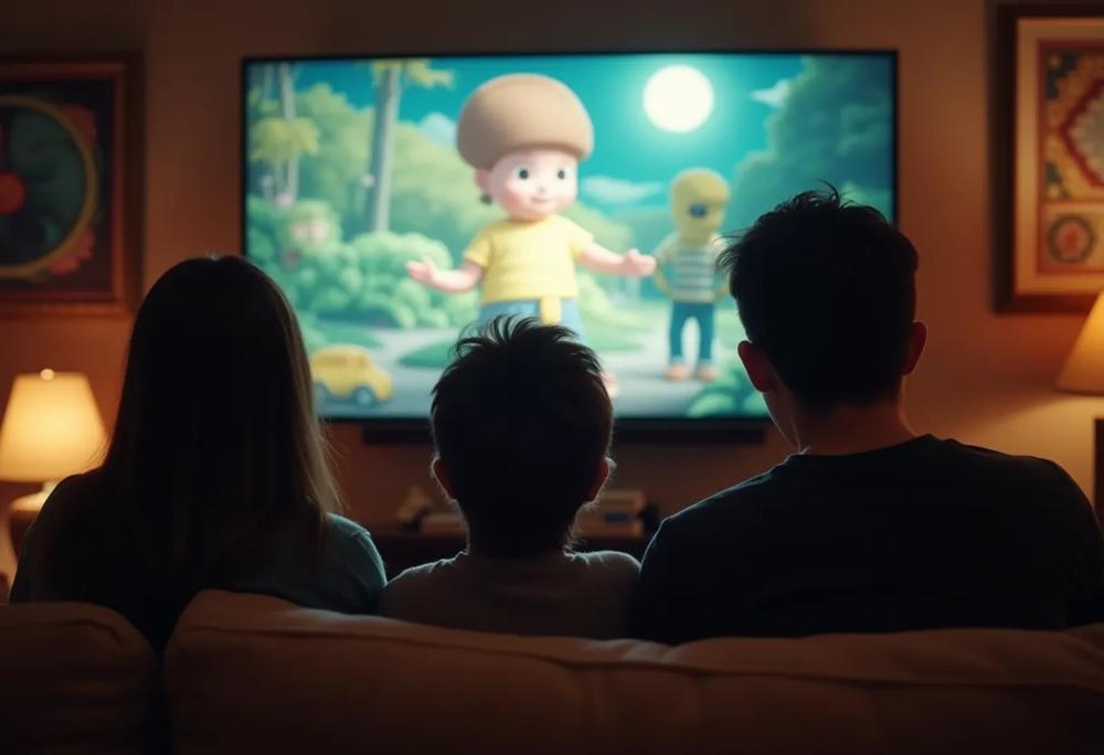 Watching tv