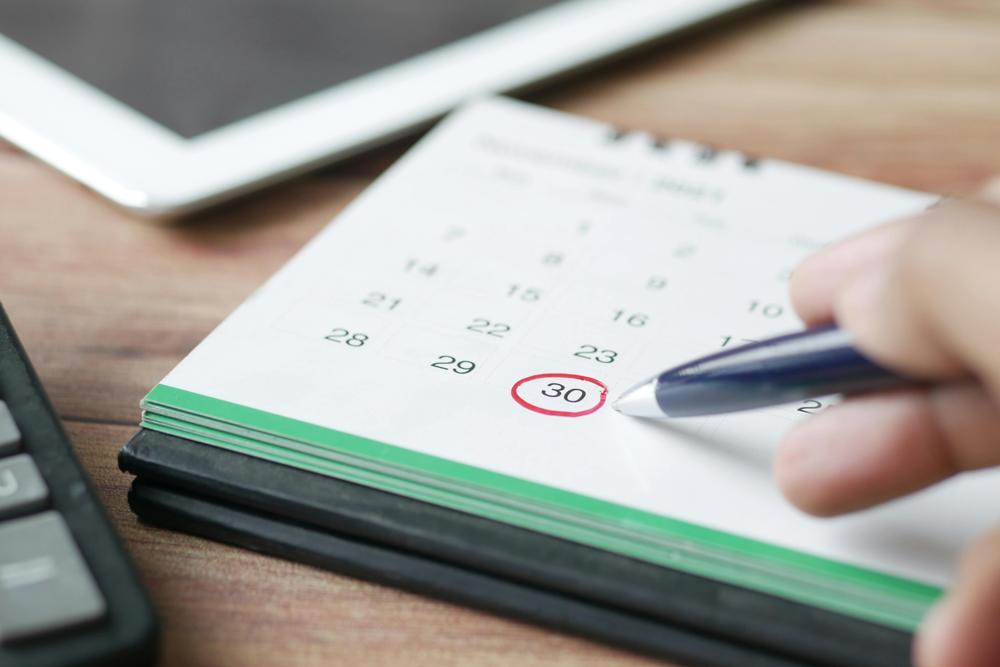 circled date